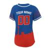 Custom Baseball Jersey for Women Fashion City Skyline Design Hip Hop Button Down Shirt Stitched/Printed Personalized Name & Number Fans Gift for Baseball Mom Women Girls S-4XL view 4