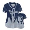 Custom Baseball Jersey for Women Fashion City Skyline Design Hip Hop Button Down Shirt Stitched/Printed Personalized Name & Number Fans Gift for Baseball Mom Women Girls S-4XL view 1