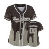 Custom Baseball Jersey for Women Fashion City Skyline Design Hip Hop Button Down Shirt Stitched/Printed Personalized Name & Number Fans Gift for Baseball Mom Women Girls S-4XL view 1
