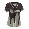 Custom Baseball Jersey for Women Fashion City Skyline Design Hip Hop Button Down Shirt Stitched/Printed Personalized Name & Number Fans Gift for Baseball Mom Women Girls S-4XL view 2