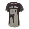 Custom Baseball Jersey for Women Fashion City Skyline Design Hip Hop Button Down Shirt Stitched/Printed Personalized Name & Number Fans Gift for Baseball Mom Women Girls S-4XL view 3