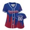 Custom Baseball Jersey for Women Fashion City Skyline Design Hip Hop Button Down Shirt Stitched/Printed Personalized Name & Number Fans Gift for Baseball Mom Women Girls S-4XL view 1