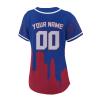 Custom Baseball Jersey for Women Fashion City Skyline Design Hip Hop Button Down Shirt Stitched/Printed Personalized Name & Number Fans Gift for Baseball Mom Women Girls S-4XL view 3