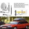 Car Roof Box Wall Mount Rack, High Strength Foldable Telescopic 50KG Load Bearing Car Kayak Storage Hooks Hanger for Canoes Surfboard view 3