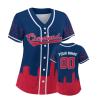 Custom Baseball Jersey for Women Fashion City Skyline Design Hip Hop Button Down Shirt Stitched/Printed Personalized Name & Number Fans Gift for Baseball Mom Women Girls S-4XL view 1