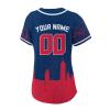 Custom Baseball Jersey for Women Fashion City Skyline Design Hip Hop Button Down Shirt Stitched/Printed Personalized Name & Number Fans Gift for Baseball Mom Women Girls S-4XL view 3