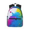 ZISHAK Paint Splatter Backdrop Print Lightweight Comfortable Backpack,Ideal For Travel And Outdoors Casual Use view 1