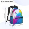 ZISHAK Paint Splatter Backdrop Print Lightweight Comfortable Backpack,Ideal For Travel And Outdoors Casual Use view 4