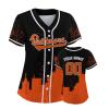 Custom Baseball Jersey for Women Fashion City Skyline Design Hip Hop Button Down Shirt Stitched/Printed Personalized Name & Number Fans Gift for Baseball Mom Women Girls S-4XL view 1