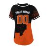 Custom Baseball Jersey for Women Fashion City Skyline Design Hip Hop Button Down Shirt Stitched/Printed Personalized Name & Number Fans Gift for Baseball Mom Women Girls S-4XL view 4