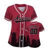Custom Baseball Jersey for Women Fashion City Skyline Design Hip Hop Button Down Shirt Stitched/Printed Personalized Name & Number Fans Gift for Baseball Mom Women Girls S-4XL view 1