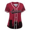 Custom Baseball Jersey for Women Fashion City Skyline Design Hip Hop Button Down Shirt Stitched/Printed Personalized Name & Number Fans Gift for Baseball Mom Women Girls S-4XL view 3