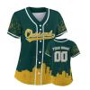 Custom Baseball Jersey for Women Fashion City Skyline Design Hip Hop Button Down Shirt Stitched/Printed Personalized Name & Number Fans Gift for Baseball Mom Women Girls S-4XL view 1