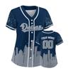 Custom Baseball Jersey Football City Skyline Design Hip Hop Button Down Shirt Stitched/Printed Personalized Name & Number Fans Gift for Football Mom Women Girls S-4XL view 1