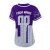 Custom Baseball Jersey for Women Fashion City Skyline Design Hip Hop Button Down Shirt Stitched/Printed Personalized Name & Number Fans Gift for Baseball Mom Women Girls S-4XL view 4