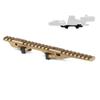HATSEN NEWOM2 PICO Mount Modular Elevated Optic Mount for PEQ/NGAL/558 8T Red Dot /G33/G43 3X Magnifier,Lightweight Lower 1/3 Style Optics Riser Scope Mount for 20mm Rail,Tan view 1