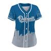 Custom Baseball Jersey Football City Skyline Design Hip Hop Button Down Shirt Stitched/Printed Personalized Name & Number Fans Gift for Football Mom Women Girls S-4XL view 2
