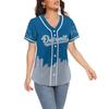 Custom Baseball Jersey Football City Skyline Design Hip Hop Button Down Shirt Stitched/Printed Personalized Name & Number Fans Gift for Football Mom Women Girls S-4XL view 4