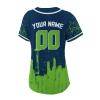 Custom Baseball Jersey Football City Skyline Design Hip Hop Button Down Shirt Stitched/Printed Personalized Name & Number Fans Gift for Football Mom Women Girls S-4XL view 4