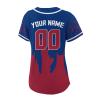 Custom Baseball Jersey Football City Skyline Design Hip Hop Button Down Shirt Stitched/Printed Personalized Name & Number Fans Gift for Football Mom Women Girls S-4XL view 4
