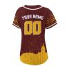 Custom Baseball Jersey Football City Skyline Design Hip Hop Button Down Shirt Stitched/Printed Personalized Name & Number Fans Gift for Football Mom Women Girls S-4XL view 3