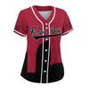 Custom Baseball Jersey Football City Skyline Design Hip Hop Button Down Shirt Stitched/Printed Personalized Name & Number Fans Gift for Football Mom Women Girls S-4XL view 3