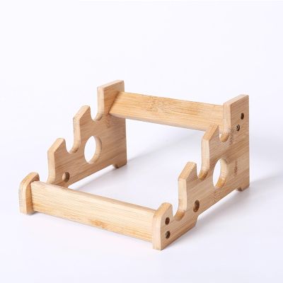 ROYUMI 3/4/5/6 Tier Bamboo Display Stand for Sword/Flute, Samurai Katana Sword Holder, Home Storage Weapon Rack for Genji/Dagger/Wand (Size : 3-Tier)