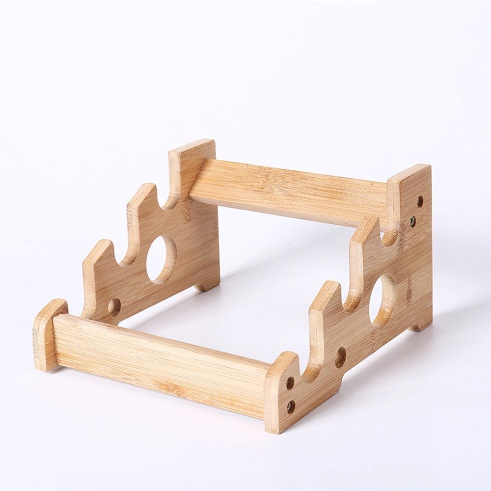ROYUMI 3/4/5/6 Tier Bamboo Display Stand for Sword/Flute, Samurai Katana Sword Holder, Home Storage Weapon Rack for Genji/Dagger/Wand (Size : 3-Tier)