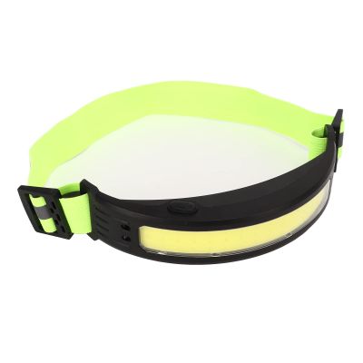 Jopwkuin Headlamp, USB COB Light Strip 5 Light Modes Induction Headlight 1200mAh for Outdoor