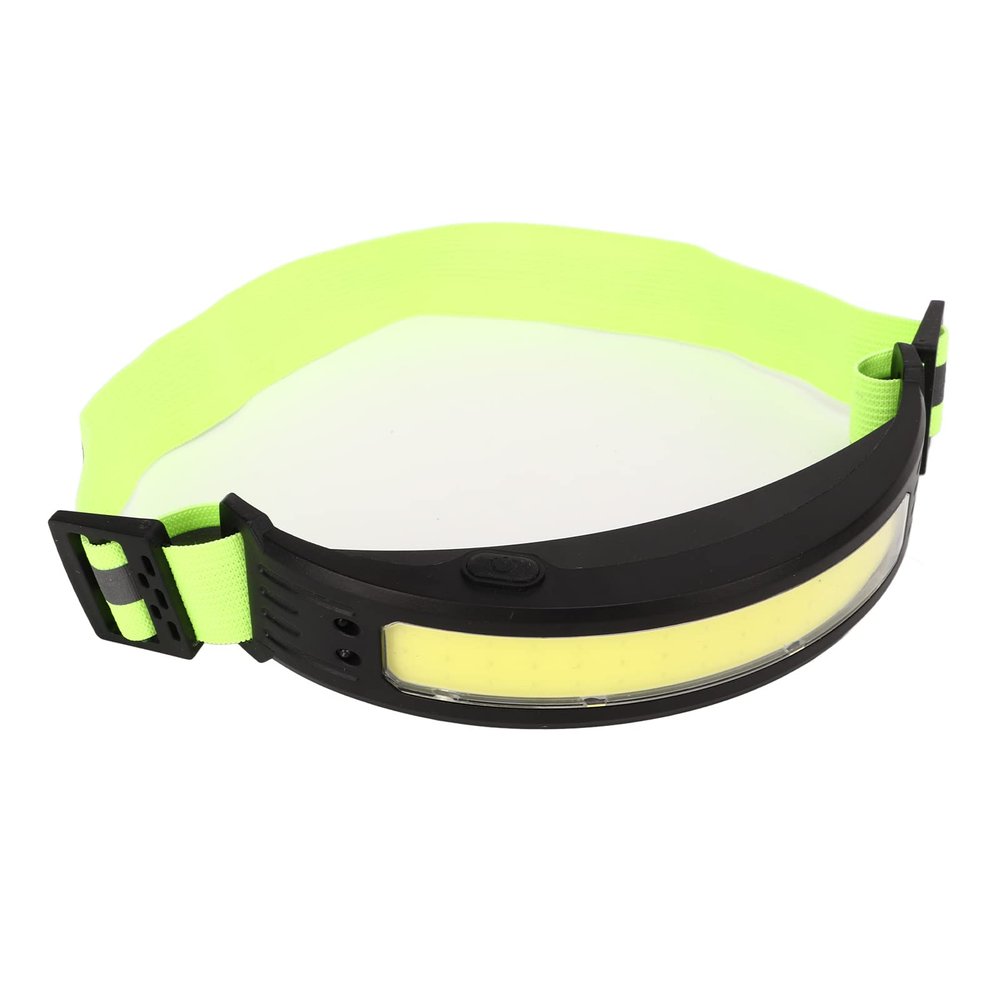 Jopwkuin Headlamp, USB COB Light Strip 5 Light Modes Induction Headlight 1200mAh for Outdoor