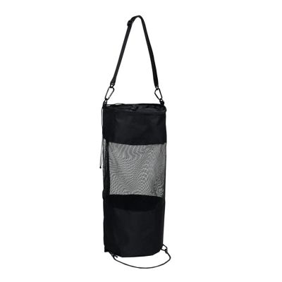 KarFri Portable Boat Trash Bags Medium Hoop Mesh Trash Bags Boats Trash Container Boat Garbage Container for Boat Camper Fishing Cabin Storage Men Women Adults, Black