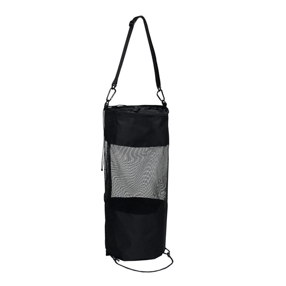 KarFri Portable Boat Trash Bags Medium Hoop Mesh Trash Bags Boats Trash Container Boat Garbage Container for Boat Camper Fishing Cabin Storage Men Women Adults, Black