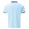 amazon deals Mens Shirts Casual Stylish Button Down Short Sleeve Polo Shirt Summer Vacation Shirts Loose Athletic Pullover Tee mens t shirts Light Blue XL view 4