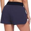 2024 Latest Soft Comfy Cotton Workout Pants Breathable Lounge Dolphin Shorts Cycling Hiking Pants for Women Navy view 2