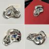 Staol Exaggerated Vintage Half Face Brooch - Alloy Fashion Coat Lapel Pin - Orcs Mask Clothing Jewelry view 3