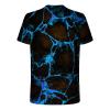 T Shirts for Man Big and Tall Short Sleeve Casual Athletic Shirts Funny 3D Flame Print Graphic Tee Shirts for Men Men Shirts Blue 2X view 3