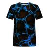 T Shirts for Man Big and Tall Short Sleeve Casual Athletic Shirts Funny 3D Flame Print Graphic Tee Shirts for Men Men Shirts Blue 2X view 4