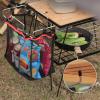 BEIJIALY Hanging Mesh Camping Organizer Storage Bag, Storage Mesh Bag Portable PVC Plastic Rubber Expanding Space Wide Compatible Hanging Mesh Bag for Outdoor(Black) view 3