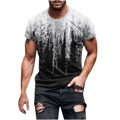 Muscularfit prime of day Mens T-Shirts Graphic Tees Big and Tall Workout Gym Shirts Casual Short Sleeve Loose Pullover Trendy Clothes 2024 mens shirts casual White XL