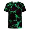 T Shirts for Man Big and Tall Short Sleeve Casual Athletic Shirts Funny 3D Flame Print Graphic Tee Shirts for Men Funny Shirts for Men 2024 Green 2X view 4