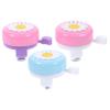 Kisangel 3pcs Cute Bike Bell Loud Crisp Ring for Boy Girl Durable Cartoon Design for Mountain and Road Bikes Accessories for Young Riders Pink White Pink Purple Blue White view 1