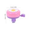 Kisangel 3pcs Cute Bike Bell Loud Crisp Ring for Boy Girl Durable Cartoon Design for Mountain and Road Bikes Accessories for Young Riders Pink White Pink Purple Blue White view 3