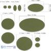 aZengear Down Jacket Repair Patches Kit, Dark Grey Olive & Brown, 33 Pre-Cut Waterproof Self-Adhesive Patches for Puffer Coats Tents & Outdoor Gear view 3