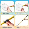 Liliful 3 Pcs Shelling Tools for Beach 28" Shark Tooth Sifter Long Handle Beach Sand Sifter Mesh Shovel with Seashell Bags Detachable Shell Scooper for Familys(Yellow) view 4
