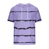 Amazon Deals Graphic Tees for Men Casual Stylish Short Sleeve Pullover Hooded Shirts Loose Fit Gradient Color Drawstring Shirt Mens t Shirts Purple XL view 2