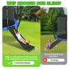 Trampoline Ladder and Slide Kit - Universal 3 Steps Stair Slide with Buffer, Easy to Climb Trampoline Accessories for Kids, Replacement Parts & Attachmentfor 10 12 14 15ft Trampolines (Silver) view 3