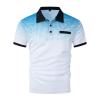 Muscularfit Mens Shirts Casual Stylish Button Down Short Sleeve Polo Shirt Summer Vacation Shirts Loose Athletic Pullover Tee view 2