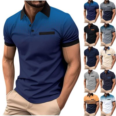 Muscularfit Mens Shirts Casual Stylish Button Down Short Sleeve Polo Shirt Summer Vacation Shirts Loose Athletic Pullover Tee