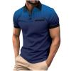 Muscularfit Mens Shirts Casual Stylish Button Down Short Sleeve Polo Shirt Summer Vacation Shirts Loose Athletic Pullover Tee view 2