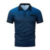 Muscularfit Mens Shirts Casual Stylish Button Down Short Sleeve Polo Shirt Summer Vacation Shirts Loose Athletic Pullover Tee view 3